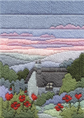 Platsteek pakket Long Stitch Seasons - Summer Evening  - Bothy Threads