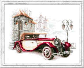 Borduurpakket Retro Buick - Magic Needle