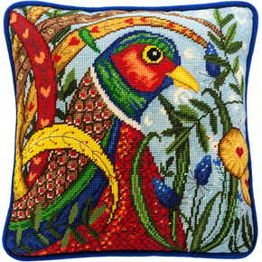 Petit Point stitch kit Linda Hoskin - Pheasant - Bothy Threads