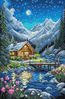 Cross stitch kit Moonlit Night - Leti Stitch