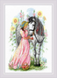 Borduurpakket Horse Girl - RIOLIS
