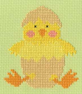 Cross stitch kit Kate Hadfield - Easter - Chick - Bothy Threads