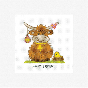 Cross stitch kit Highland Card - Easter - Heritage Crafts